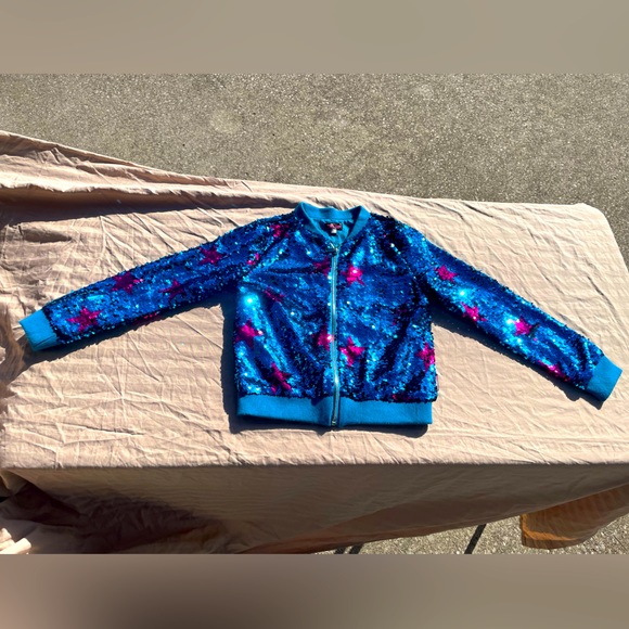 JoJo Siwa Other - JoJo blue sequin jacket 7/8